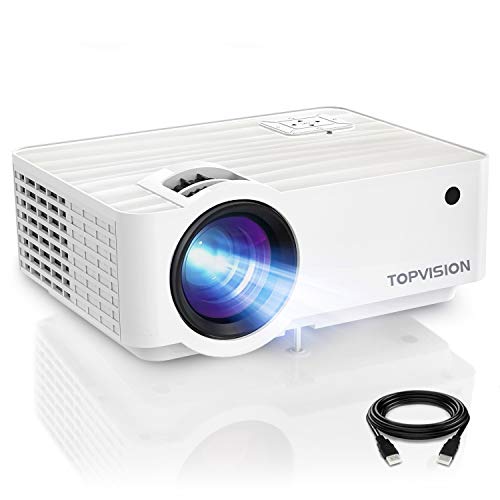 Proiettore WiFi Bluetooth- 11000 Lux 1080P Nativo Full HD Proiettori Supporta 4K, 350" Schermo Videoproiettore per Telefono/TV Stick/PS5 HDMI AV USB, Blue