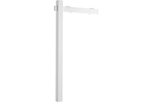VEVOR Real Estate Sign Post, 6 ft Tall, PVC Realtor Yard Sign Holder with 36 in Arm Holds up to 24 in, Easy to Install, Wind-