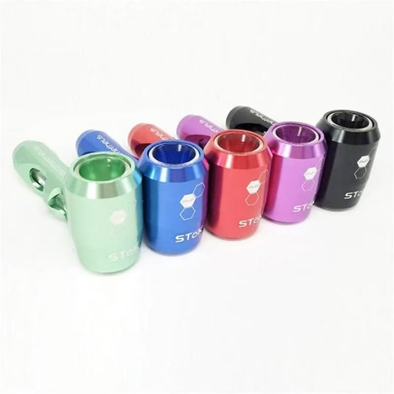 VERENIX Blue Metal Hammer Tobacco Pipe - Unique Multi-Color Aluminum Alloy with Gift Box Packaging