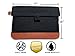 Smell Proof Bag 7x6 inches with Vegan Leather | Carbon Lined | Double Sealed | Sleek Waterproof Zipper | Eliminates Strong Odors | Dog Tested