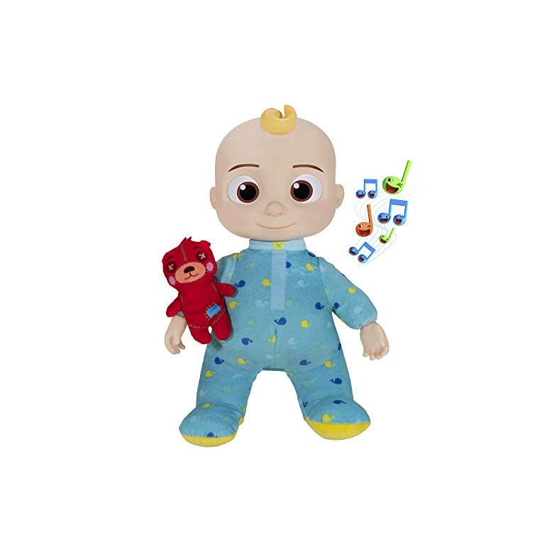 CoComelon Official Musical Bedtime JJ Doll, Soft Plush Body – Press Tummy and JJ sings clips from ‘Yes, Yes, Bedtime…