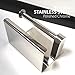 Toilet Paper Holder - Toilet Paper Roll Holder with Shelf, Adhesive No Drilling or Wall Mounted with Screws for Bathroom, It Holds Mega Roll- Stainless Steel Polished Chrome