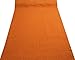 Floral Print Decorative Kantha Stitch Quilt Pure Cotton Reversible Bedspread Orange Gudri Queen Size Bedspread