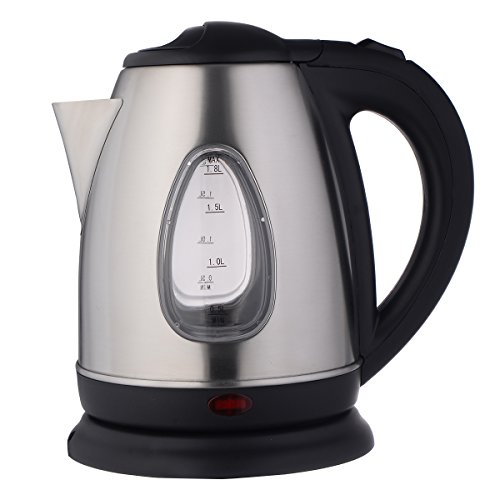 Click Here to See More Images Giantex 1500W 1.8 Liter Electric Kettle Tea Hot Water Boiler Heater Stainless Steel