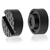 Jack Pads Universal Trolley Floor Rubber Jack Disk Pad Adapter Rubber for Pinch Weld Side(2-Pack)