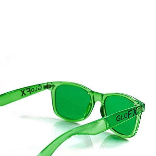 Green Color Therapy Mood Glasses Migraine Glasses Light Therapy Chakra