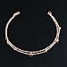 DIDa Heart Bracelet Rose Gold Bracelet for Women Adjustable Bracelet Bangle