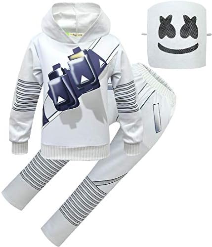 Kimica DJ Set Boys Hoodie with Masks Halloween Cosplay Costume