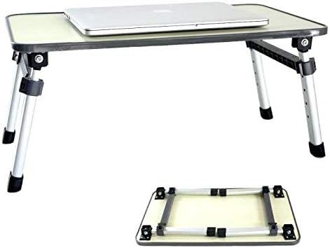 DeoDap Height Adjustable Foldable Multi-Function Portable Laptop/Study/Bed Table (Multicolour)