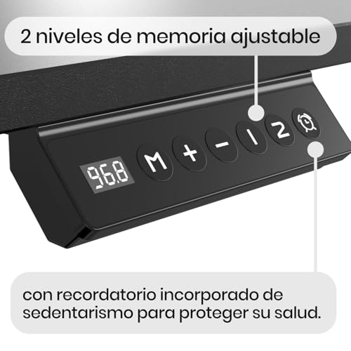 FOH Furniture Escritorio Eléctrico en L Ajustable en Altura 160x140 cm, Esquinero Sit Stand, Estación de Trabajo Ergonómica, Estructura de Acero, para Oficina en Casa, Negro