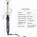 MICSTA Professional Curling Iron Instant Heat, Ionic Curling Wand Long Barrel Ceramic Tourmaline Coated No Damage, Hair Curler Temperature Control for Salon Home Travel, Dual Voltage, Gold(5/8