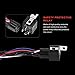 Kawell LED Wiring Harness Include Switch Kit Support 300W LED Light Bar Wiring Harness and On Off Waterproof Switch 1 Lead 9 Feet