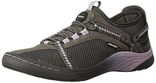 JSport by Jambu Women's Tahoe Encore Sneaker, Dark Grey/Orchid, 10 Medium US