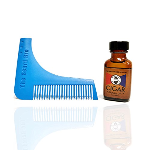 Beard Bro Shaping Tool with Cuban Cigar Beard Oil