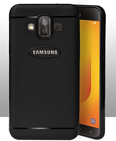 ECellStreet® Silicon Soft Back Cover Protective Case for Samsung Galaxy J7 Duo 2018 (Black)