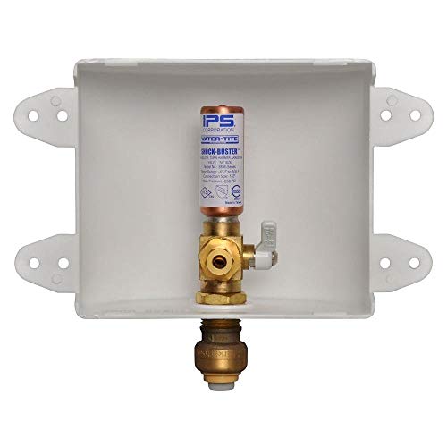SharkBite 1/2 Inch x 1/4 Inch Compression Ice Maker Outlet Box and