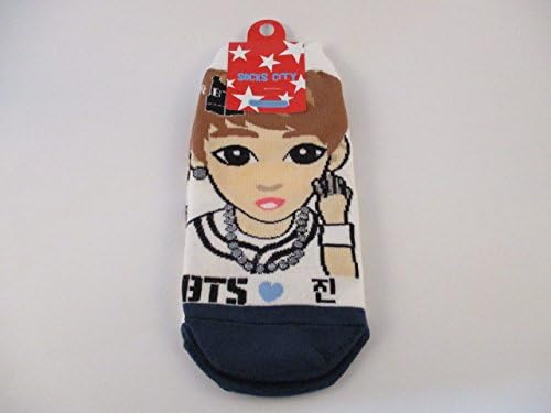Amazon 韓国 K Pop Bts 防弾少年団 ジン キャラクター靴下 アイドル 芸能人グッズ 通販