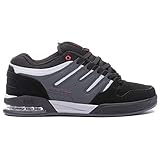 DVS Men's Tycho Skate Shoe, Black Charcoal Red, 8.5