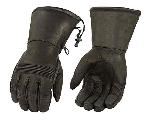 Milwaukee Leather Men's Premium Leather Full-Finger Gauntlet Gloves SH294 (2XL)