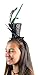 Black Sequins Steampunk Top Hat with Feathers Headband Costume Accessory