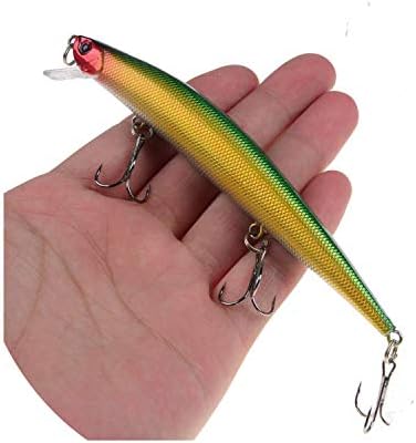 Fishing Lures 12.5cm/12.4g Minnow 6 Color Select Hard Bait Crankbait Wobbler Tackle