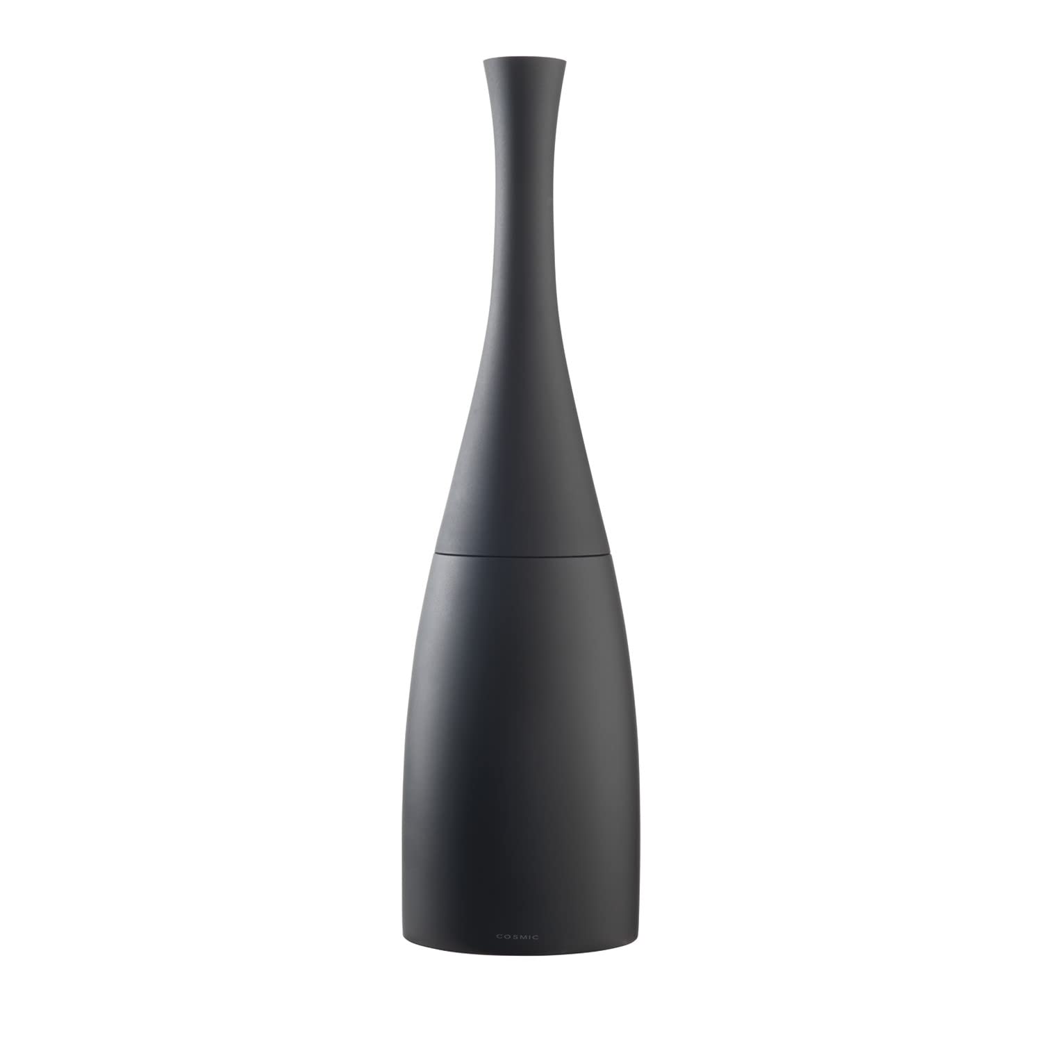 COSMIC Saku Minimalist Nordic Style Toilet Brush Made of Plastic and Resin. Floor-Standing Loo Brush Holder for Bathroom in Matte Black Color