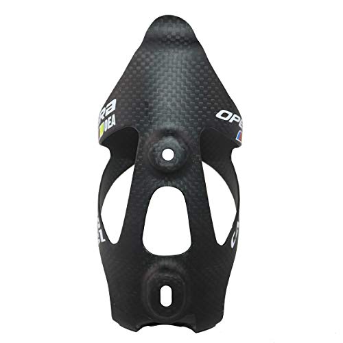 Opera Water Bottle Cage for Bike Ultralight and Strong Carbon Fiber Bicycle Water Bottle Holder -Pack of 2 (2 Pcs Matte Black)