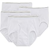 Stafford 4 Pack 100% Cotton Full-Cut Briefs White (36)