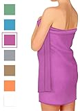 Microfiber Towel for Travel, Beach, Bath, Gym, Camping - XL Extra Large but Compact, Antibacterial and Quick Dry with small Carry Pouch (Lavender, 60 x 30 Inches)
