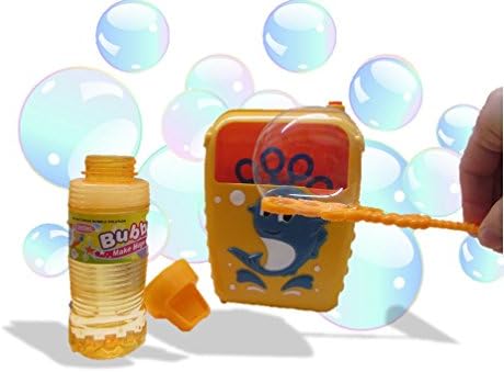 Bubble Machine Kids Portable Dolphin Bubble Maker Automatic Outdoor Battery Operated Bubble Blowing Summer Fun Activities with Solution …