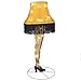 Kurt Adler Leg Lamp 3D Tinsel Lighted Lawn Decor, 28-Inch,Yellow