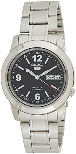 Seiko Men Automatic Watch, Analog Display And Stainless Steel