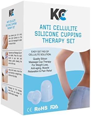 Anti Cellulite Silicone Cupping Therapy Set By Knox Commodities | Massage Cupping Kit For Professional & Home Use |Promotes Relaxation, Pain Relief & Improves Skin & Overall Health | Anti-Aging Effect