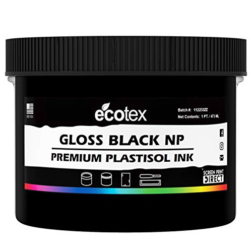 Ecotex Primary Ink Color KIT - Plastisol Ink for Screen Printing 6 Colors - 8 Oz Bottles