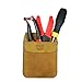 Hide & Drink, Durable Leather Work Pocket Organizer for Tools/Pens, Jeans Back Pocket Quick Grab Carry Job Tools, Office & Work Essentials Handmade Includes 101 Year Warranty (Old Tobacco)