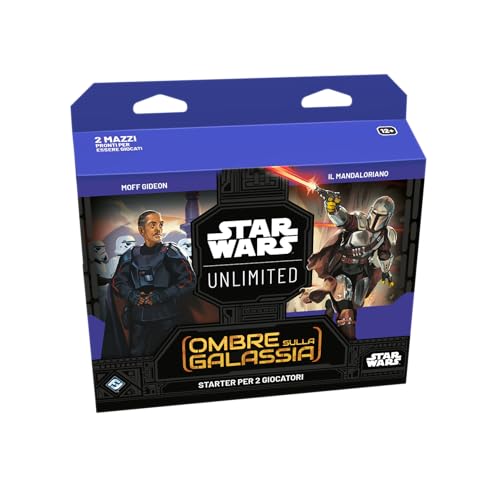 Asmodee Star Wars: Unlimited TCG Shadow on the Galaxy Starter Set - Domineert de Melkweg! Kaartenverzamelspel voor kinderen en volwassenen, vanaf 12 jaar, 2 spelers, editie in het Italiaans