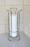 Bathsense Tulip Tissue Reserve Heavy Gauge 4 Roll Toilet Paper Holder, Brushed Satin Nickel