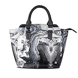 Watercolor Marble Womens fashion Handbags Shoulder