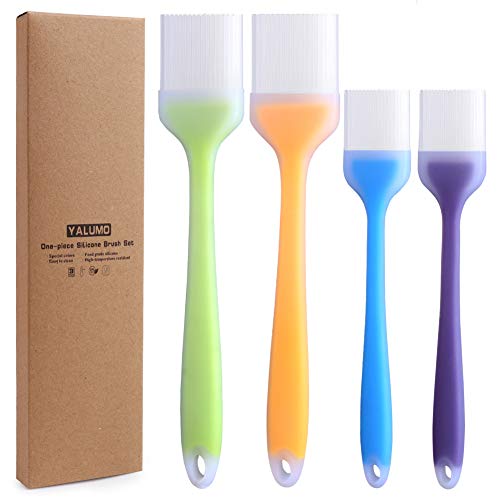 Basting Brush Silicone Pastry Brush Set of 4 Cooking Brushes Baste Oil Butter Sauce Marinades for BBQ Grill Barbeque Kitchen Baking Pastries Cakes Desserts Meat, Heat Resistant, Dishwasher Safe - Thumbnail 6