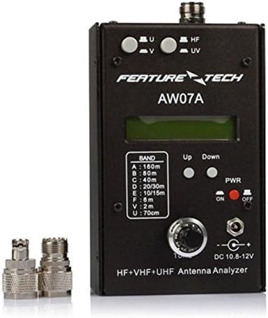 Starworld AW07A Antenna Analyzer, HF/VHF/UHF 160m Impedance SWR Analyzer for Remote Area Use, DIY Hobbists