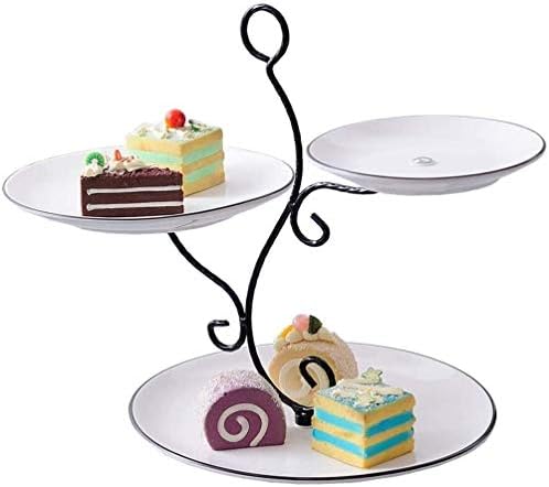 アフタヌーンティー ティーセット Yanyq 数量は多 結婚披露宴の誕生日カップケーキスタンドケーキプレート ペストリーラックホルダー クラウンケーキ プレートサービングプラッターデザートディスプレイスタンド