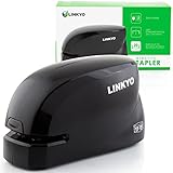 LINKYO Electric Stapler - Heavy Duty Automatic Stapler, 20 Sheet Capacity, Battery or AC Powered