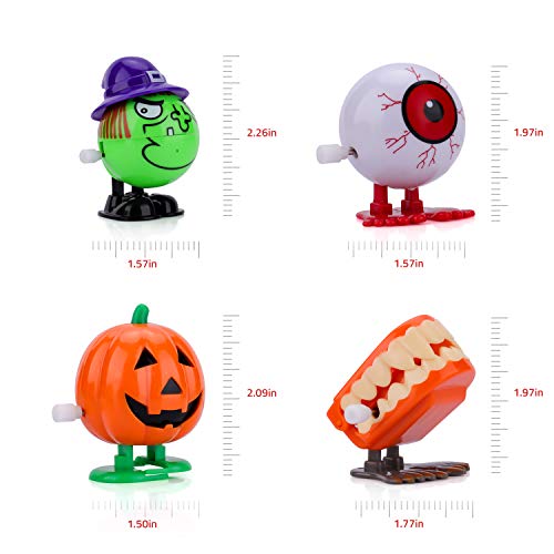 Jionchery 18 Pack Halloween Wind Up Toys, VIRIITA Assorted Clockwork Toys Assortment Goody Bag Filler Supply for Party Favors for Kids