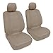 Motor Trend Premium Leatherette Car Seat Covers - Beige PU Leather