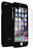 iPhone 6, 6s, Bastex Full Body Slim Fit Ultra Thin Light Weight Hard Snap-On Case with Tempered Glass Screen Protector for Apple iPhone 6, 6s 4.7