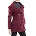 Alpine Swiss Emma Womens Peacoat Double Breasted Overcoat 3/4 Length Wool Blazer