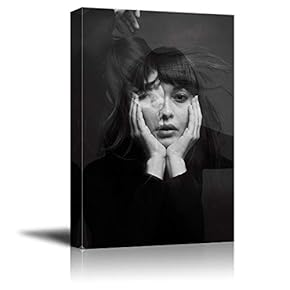 wall26 - Canvas Wall Art - Abstract Black...