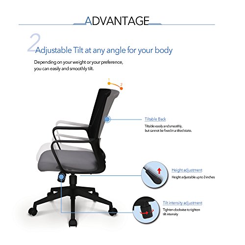 image for Office Chair Conference Room Chair Desk Task Computer Mesh Home Chair 