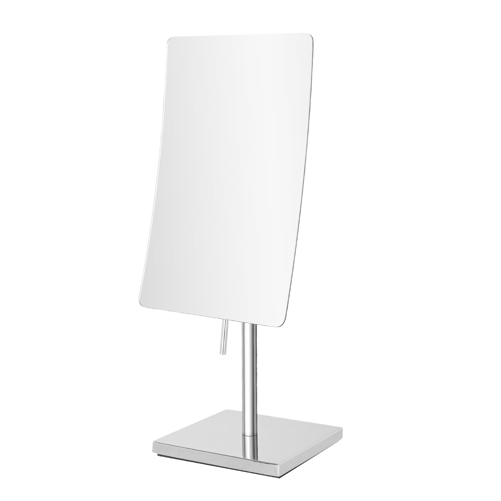 Nicesail 5x Magnifying Mirror on Stand Bathroom Rectangle Dressing Table Mirror Free Standing Chrome