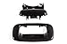 Dependable Direct Tailgate Handle & Bezel Textured Black Rear Exterior Replacement for Chevy Silverado GMC Sierra (99 00 01 02 03 04 05 06 07 Classic) - Clips Included - GM1915105 GM1916102